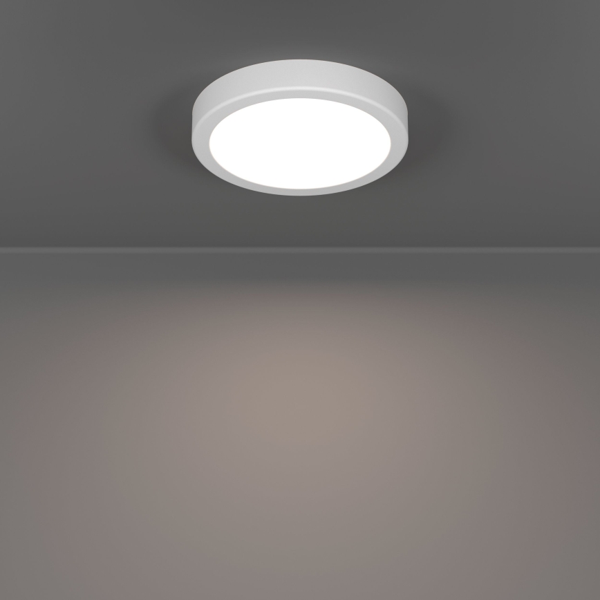 Eglo - Plafoniera da soffitto LED per bagno, 7,5 W, 230 V, 2700/4000/6500 K, Ø 16,6 cm, IP44, bianca