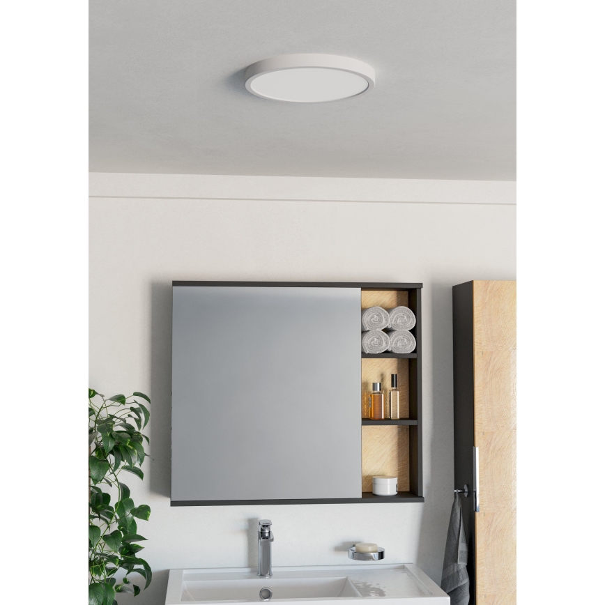 Eglo - Plafoniera da soffitto per bagno a LED/14,2W/230V 2700/4000/6500K Ø 27,8 cm IP44 bianca