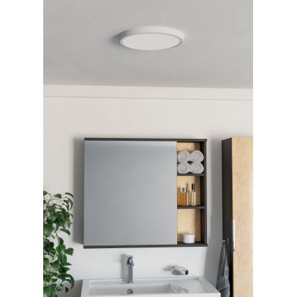 Eglo - Plafoniera da bagno a LED/14,2W/230V Ø 27,8 cm IP44 bianca