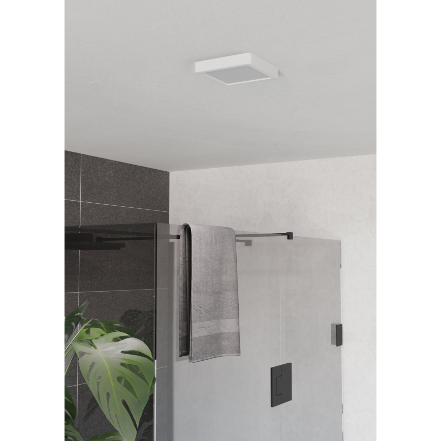 Eglo - LED plafoniera da bagno LED/7W/230V 2700/4000/6500K 15x15 cm IP44 bianco