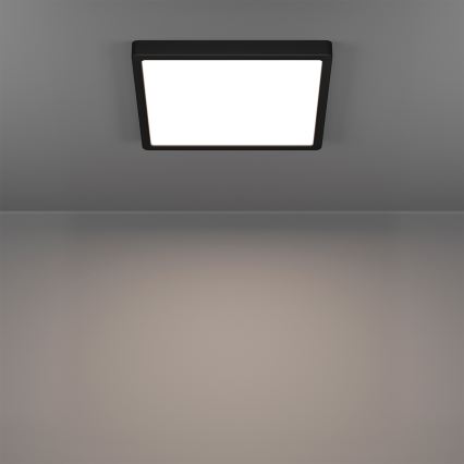 Eglo - Plafoniera da bagno LED RGBW dimmerabile LED/13,5W/230V 2700-6500K 29,5x29,5 cm IP44 nero