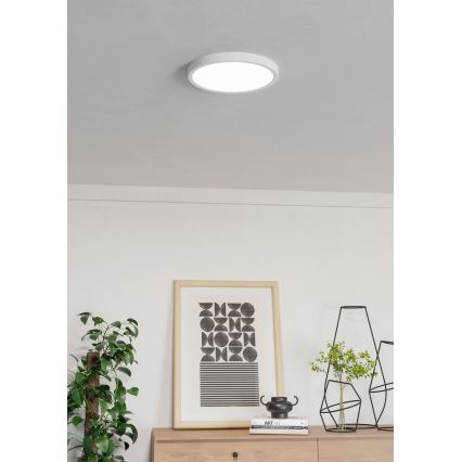 Eglo - LED RGBW dimmerabile plafoniera da soffitto per bagno LED/14,3W/230V 2700-6500K diam. 27,8 cm IP44 bianca