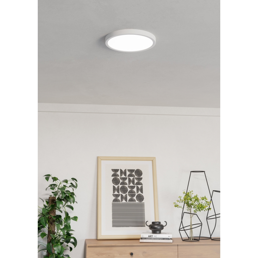 Eglo - LED RGBW dimmerabile plafoniera da soffitto per bagno LED/14,3W/230V 2700-6500K diam. 27,8 cm IP44 bianca