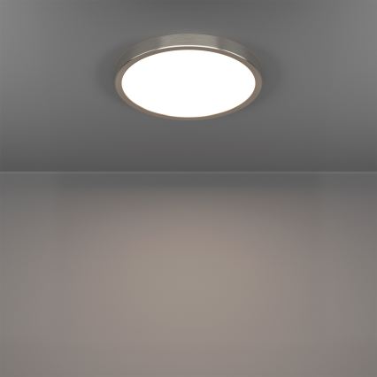Eglo - LED RGBW dimmerabile plafoniera da soffitto per bagno LED/14,3W/230V 2700-6500K Ø 27,8 cm IP44 cromo opaco