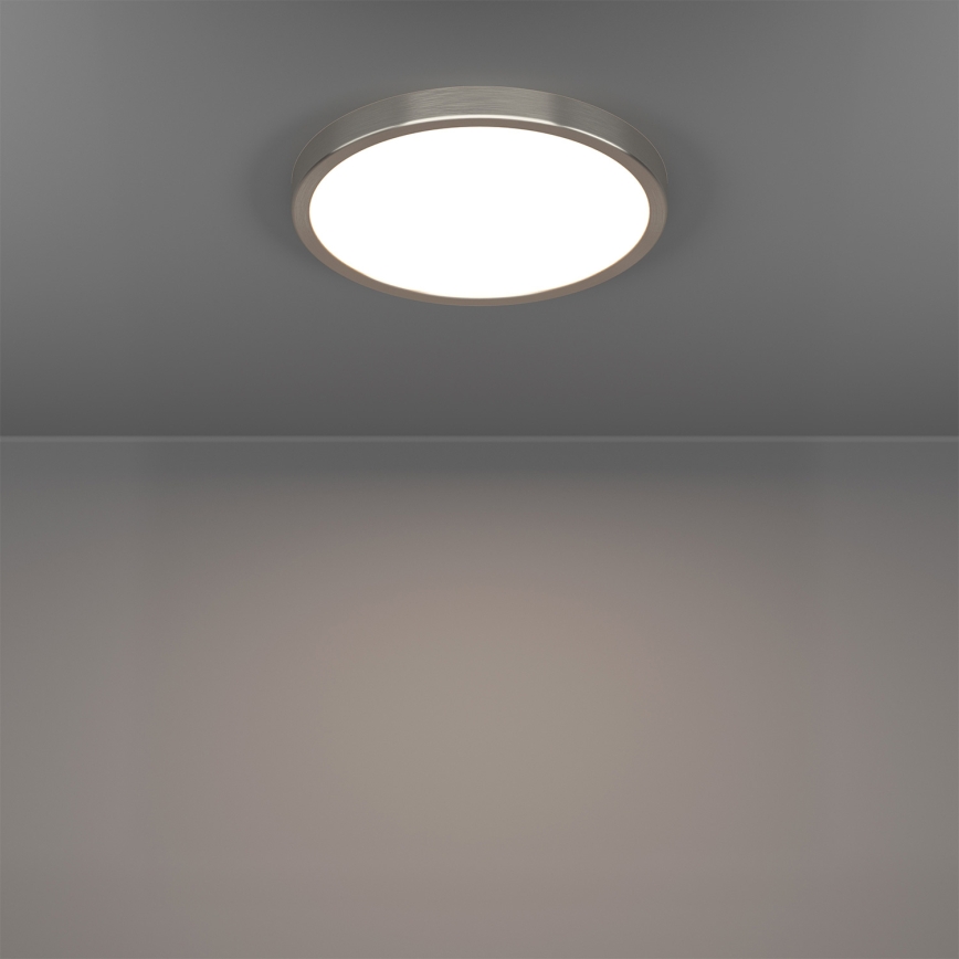 Eglo - LED RGBW dimmerabile plafoniera da soffitto per bagno LED/14,3W/230V 2700-6500K Ø 27,8 cm IP44 cromo opaco