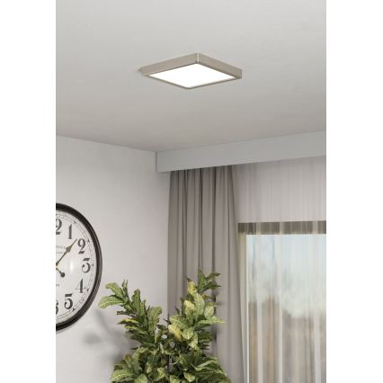 Eglo - Plafoniera LED RGBW dimmerabile per bagno LED/10,5W/230V 2700-6500K 22x22 cm IP44 cromo opaco