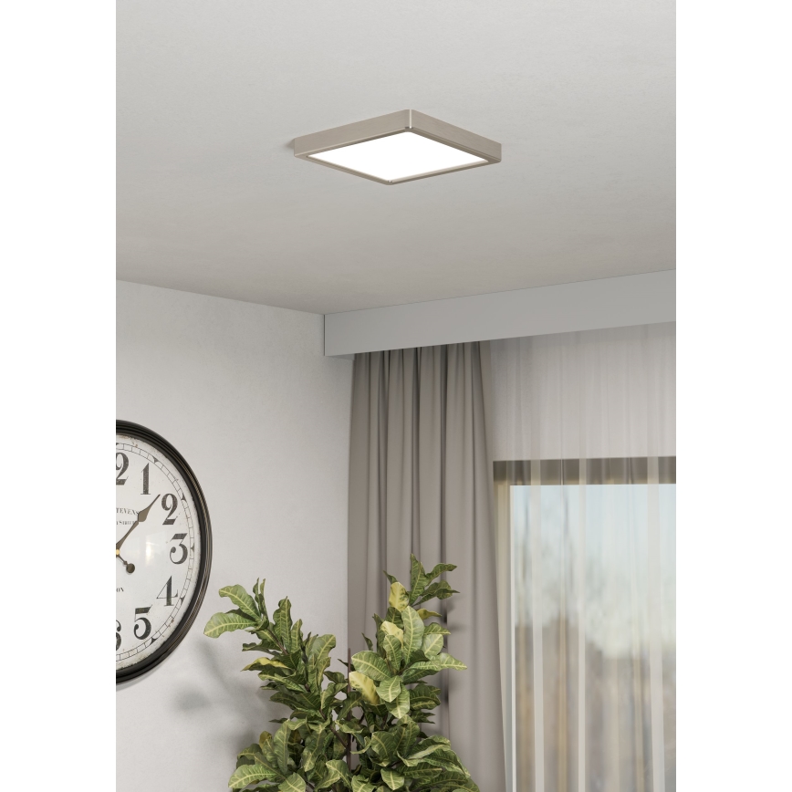 Eglo - Plafoniera LED RGBW dimmerabile per bagno LED/10,5W/230V 2700-6500K 22x22 cm IP44 cromo opaco