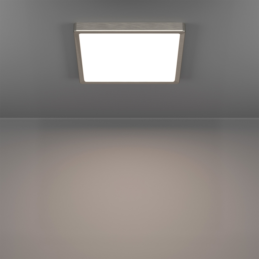 Eglo - Plafoniera LED RGBW dimmerabile da bagno LED/13,5W/230V 2700-6500K 29,5x29,5 cm IP44 cromo opaco