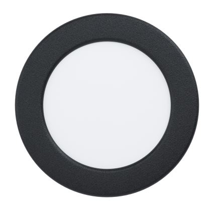 Eglo - Faretto LED da incasso 6,3W, 230V, 2700/4000/6500K, Ø 11,9 cm, nero