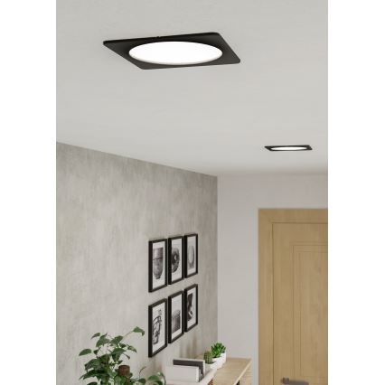 Eglo - Faretto LED da incasso LED/10,5W/230V 2700/4000/6500K 16,6x16,6 cm nero