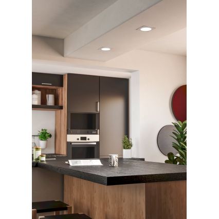 Eglo - Faretto da incasso a LED/6,3W/230V 2700/4000/6500K 11,9x11,9 cm bianco