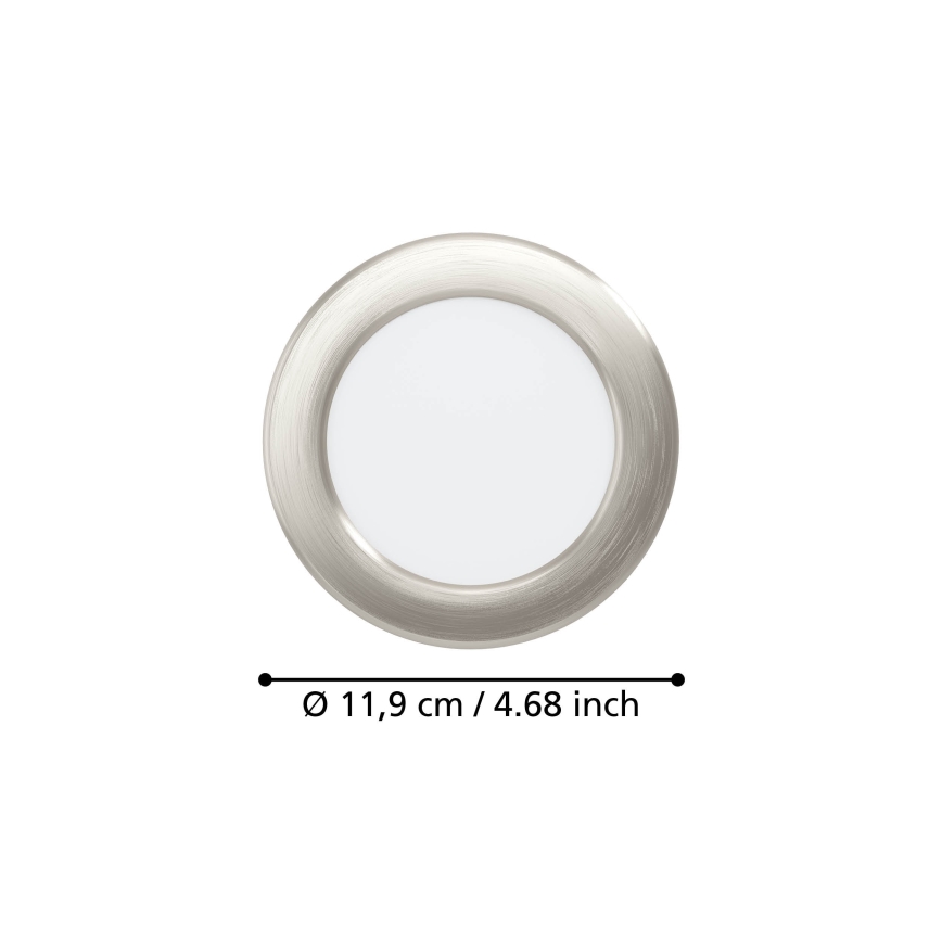 Eglo - Faretto da incasso LED/6,3W/230V 2700/4000/6500K Ø 11,9 cm cromo opaco