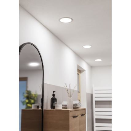 Eglo - Faretto da incasso LED per bagno/10,5W/230V 2700/4000/6500K Ø 16,8 cm IP44 bianco