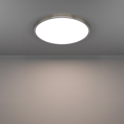 Eglo - Plafoniera da bagno LED RGBW dimmerabile LED/17,5W/230V 2700-6500K Ø 38,9 cm IP44 cromo opaco
