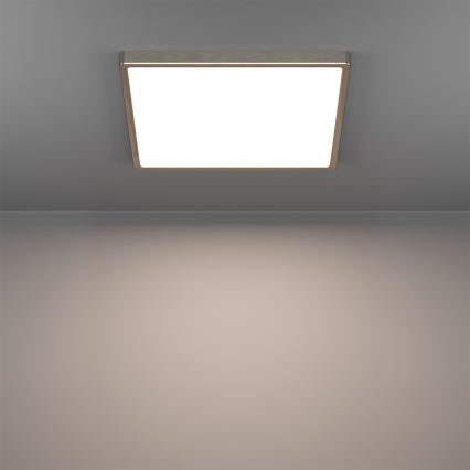 Eglo - Plafoniera da soffitto per bagno LED RGBW dimmerabile LED/17,8W/230V 2700-6500K 39x39 cm IP44 cromo opaco