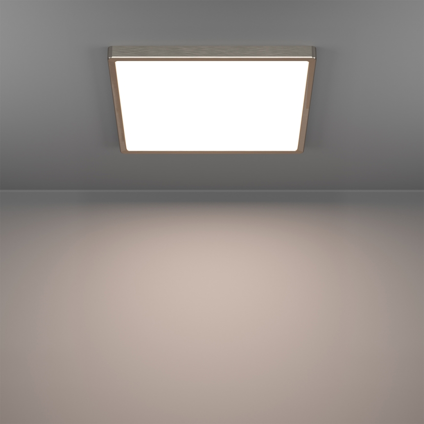 Eglo - Plafoniera da soffitto per bagno LED RGBW dimmerabile LED/17,8W/230V 2700-6500K 39x39 cm IP44 cromo opaco