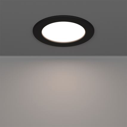 Eglo - Faretto da incasso per bagno LED RGBW dimmerabile, LED/5W/230V, 2700–6500K, Ø 12 cm, IP44, nero