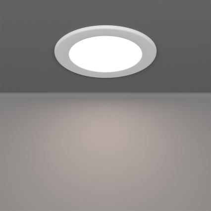Eglo - Faretto da incasso per bagno LED RGBW dimmerabile, 5W, 230V, 2700-6500K, Ø 12 cm, IP44, bianco