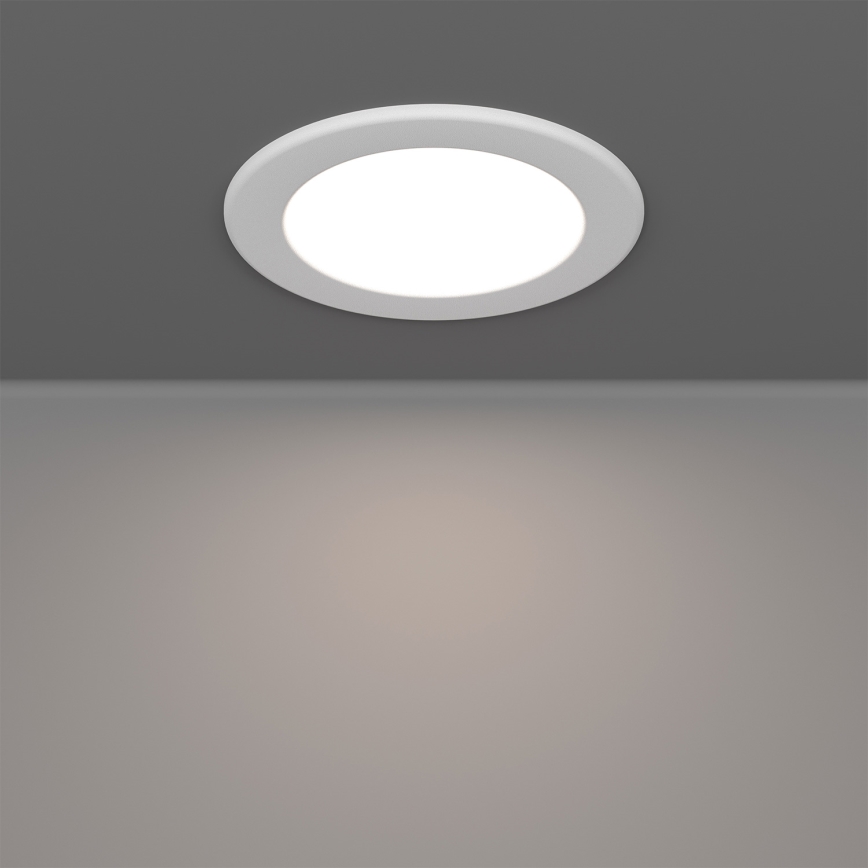 Eglo - Faretto da incasso per bagno LED RGBW dimmerabile, 5W, 230V, 2700-6500K, Ø 12 cm, IP44, bianco