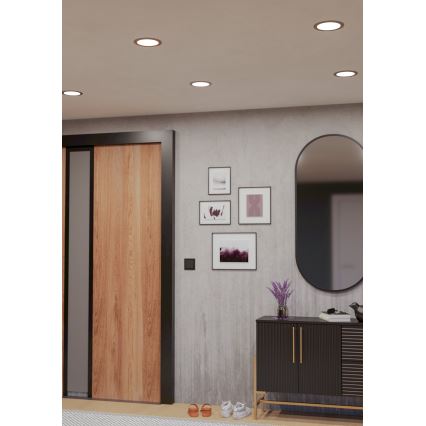 Eglo - LED RGBW lampada da incasso dimmerabile per bagno LED/9,5W/230V 2700-6500K Ø 16,8 cm IP44 cromo opaco