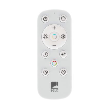 Eglo - LED Dimmerabile per esterni soffitto chiaro LED/17,6W/230V 2700-6500K 39x39 cm IP44 nero + telecomando