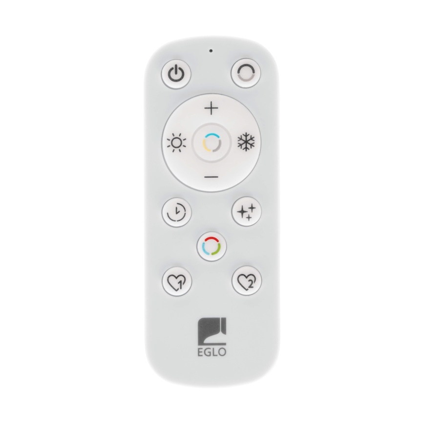 Eglo - LED Dimmerabile per esterni soffitto chiaro LED/17,6W/230V 2700-6500K 39x39 cm IP44 nero + telecomando