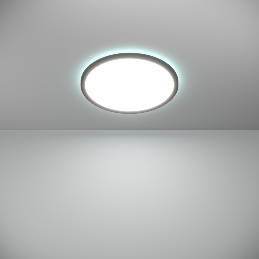 Eglo - LED RGBW Dimmerabile per esterni soffitto chiaro LED/18,5W/230V 2700-6500K diametro 38,9cm IP44 nero ZigBee