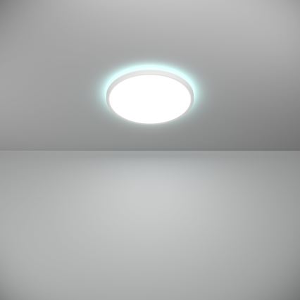 Eglo - LED RGBW Dimmerabile per esterni soffitto chiaro LED/13,9W/230V 2700-6500K diametro 30 cm IP44 bianco ZigBee