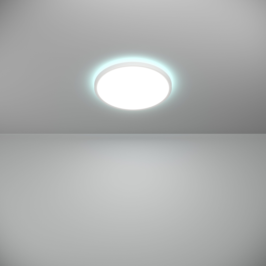 Eglo - LED RGBW Dimmerabile per esterni soffitto chiaro LED/13,9W/230V 2700-6500K diametro 30 cm IP44 bianco ZigBee