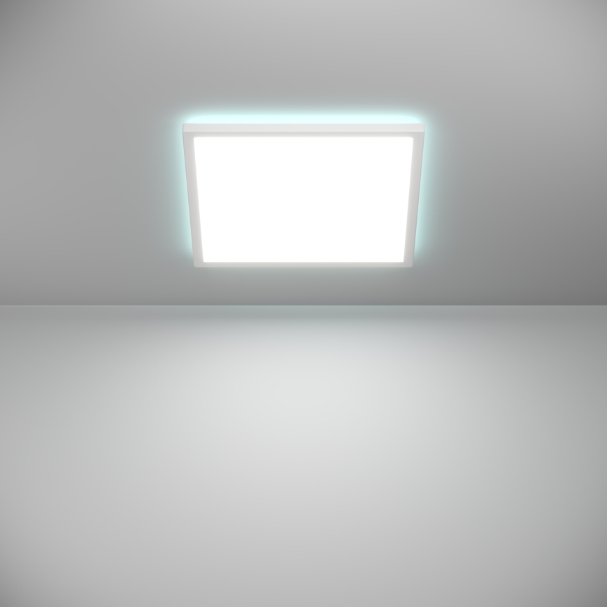 Eglo - Plafoniera da soffitto per bagno dimmerabile LED RGBW LED/17,6W/230V 2700-6500K 39x39 cm IP44 bianco ZigBee