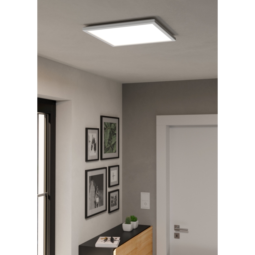 Eglo - Plafoniera da soffitto per bagno dimmerabile LED RGBW LED/17,6W/230V 2700-6500K 39x39 cm IP44 bianco ZigBee