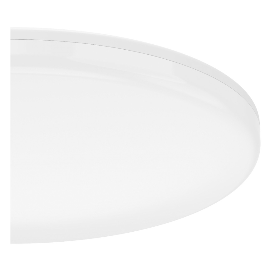 Eglo - Plafoniera LED per bagno, 20 W, 230 V, 2700/4000/6500 K, Ø 31 cm, IP54, bianco