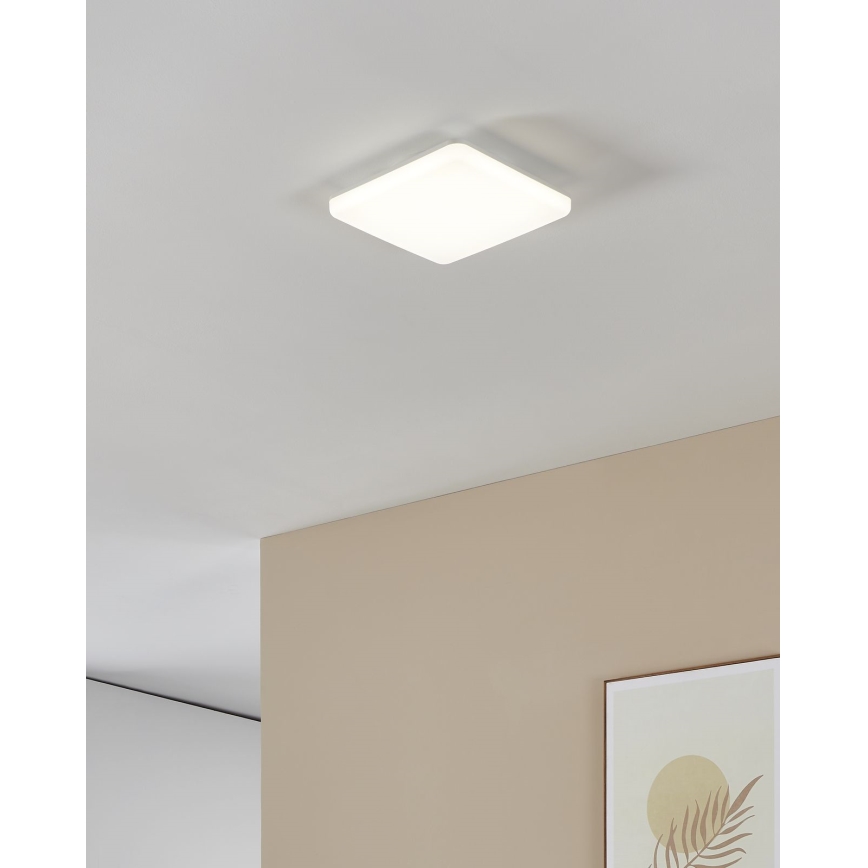 Eglo - LED Plafoniera da bagno LED/16,5W/230V 2700/4000/6500K 26x26 cm IP54 bianca