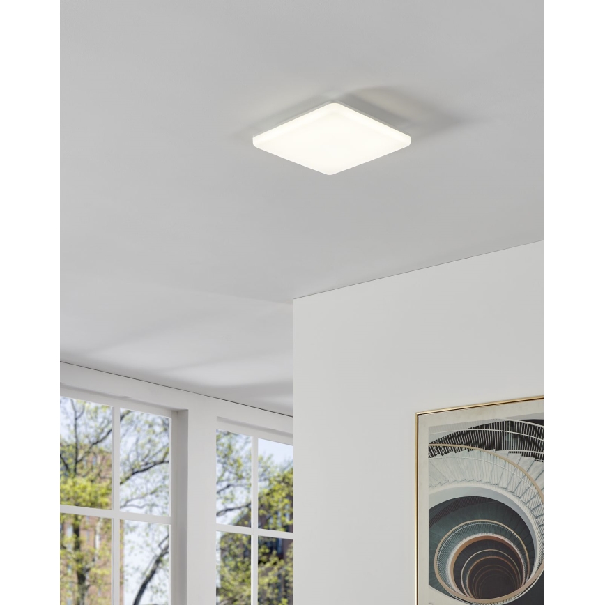 Eglo - Plafoniera da bagno LED/20W/230V 2700/4000/6500K 31x31 cm IP54 bianca