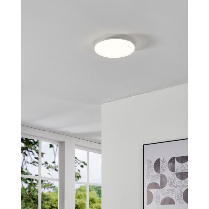 Eglo - Plafoniera LED da bagno a soffitto con sensore di movimento LED/20W/230V 2700/4000/6500K Ø 31 cm IP54 bianca