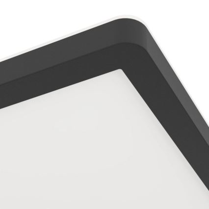 Eglo - Plafoniera da bagno LED/16,4W/230V 29x29 cm IP54 nera