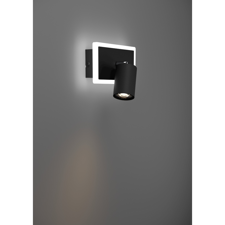 Eglo - Faretto da parete LED/7W/230V nero