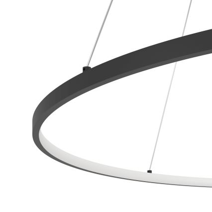 Eglo - Lampadario a sospensione con filo LED dimmerabile LED/40W/230V 2700-6500K nero + telecomando