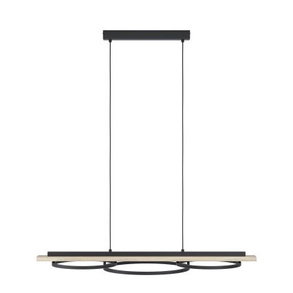 Eglo - Lampadario a sospensione con filo LED dimmerabile 2xLED/12,5W/230V+1xLED/15,5W 3000K beige/nero