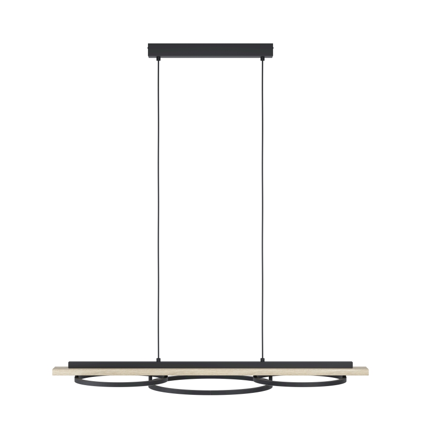 Eglo - Lampadario a sospensione con filo LED dimmerabile 2xLED/12,5W/230V+1xLED/15,5W 3000K beige/nero