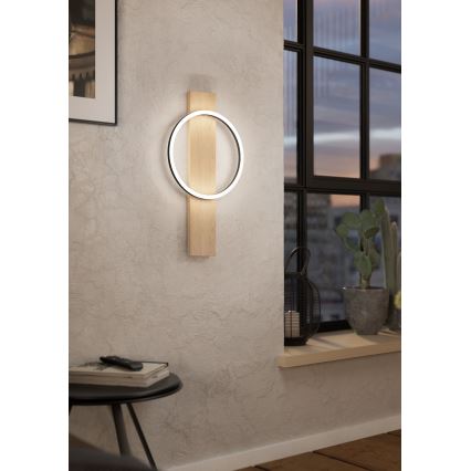 Eglo - Applique a LED LED/12W/230V 3000K beige/nero