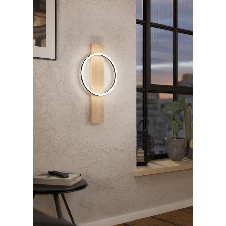 Eglo - Applique a LED LED/12W/230V 3000K beige/nero