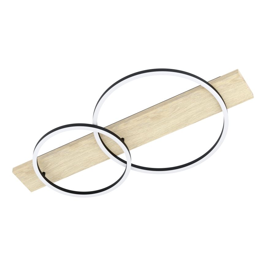 Eglo - Plafoniera LED 2xLED/12W/230V 3000K beige/nero