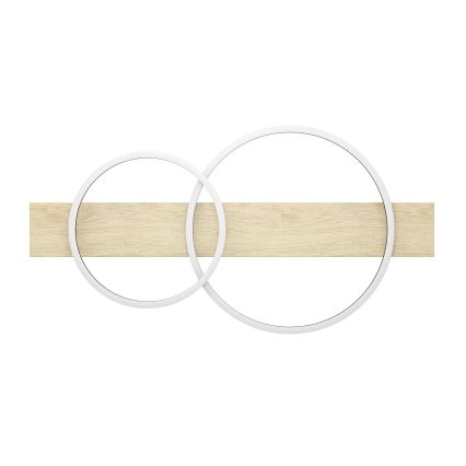 Eglo - Plafoniera LED 2xLED/12W/230V 3000K beige/nero