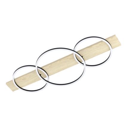 Eglo - Plafoniera LED 3xLED/12W/230V 3000K beige/nero