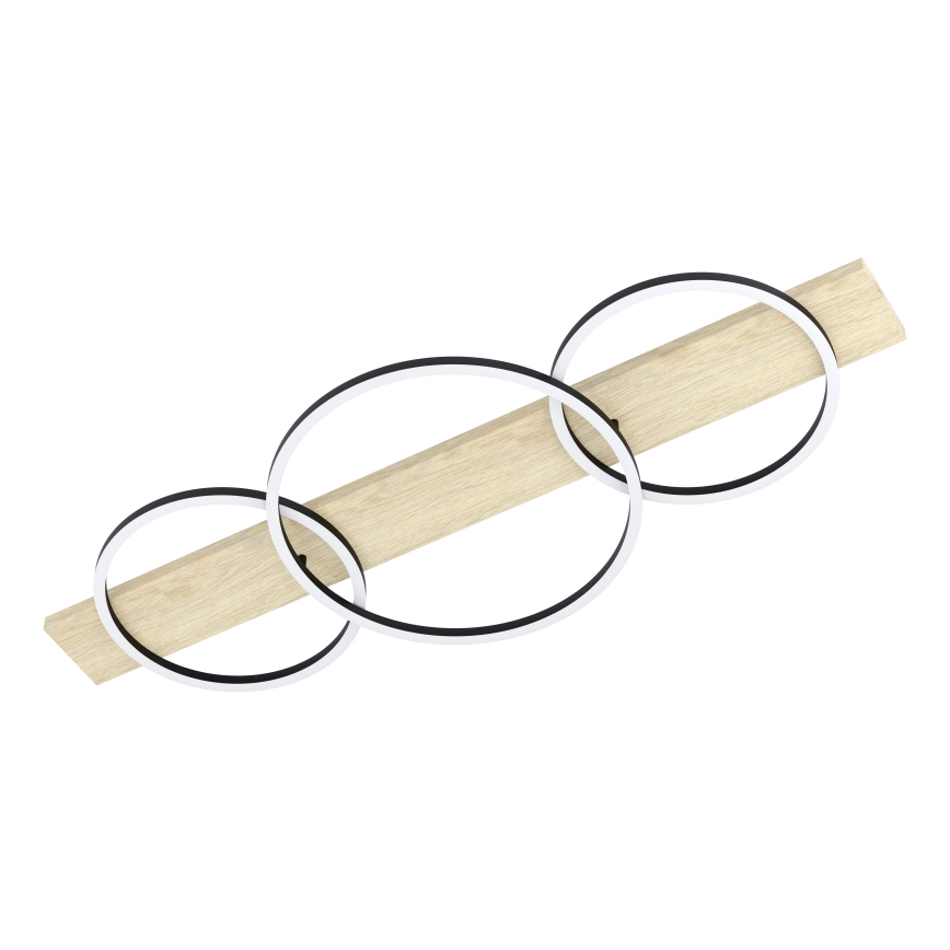 Eglo - Plafoniera LED 3xLED/12W/230V 3000K beige/nero