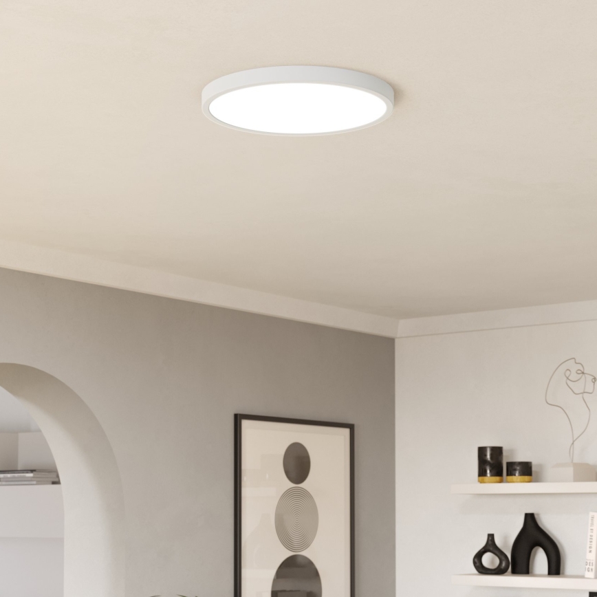 Eglo - Plafoniera da bagno dimmerabile a LED RGBW LED/17,5W/230V 2700-6500K Ø 38,9 cm IP44 bianca
