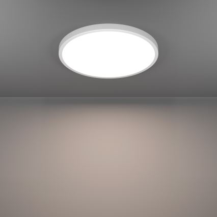 Eglo - Plafoniera da bagno dimmerabile a LED RGBW LED/17,5W/230V 2700-6500K Ø 38,9 cm IP44 bianca