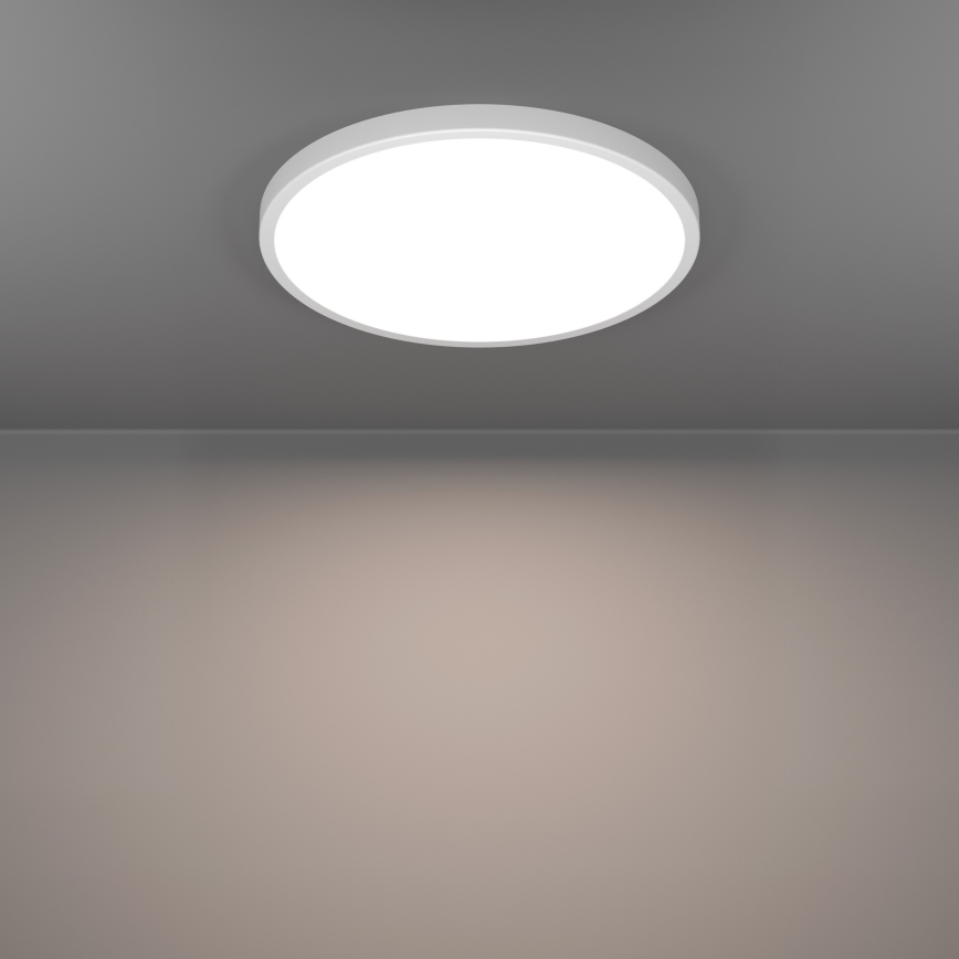 Eglo - Plafoniera da bagno dimmerabile a LED RGBW LED/17,5W/230V 2700-6500K Ø 38,9 cm IP44 bianca