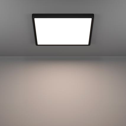 Eglo - Plafoniera da bagno a LED RGBW dimmerabile LED/17,8W/230V 2700-6500K 39x39 cm IP44 nero
